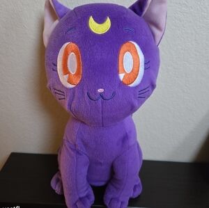 Sailor Moon Luna Purple Plush 15 Inch Clever Idiots Stuffed Animal Toy